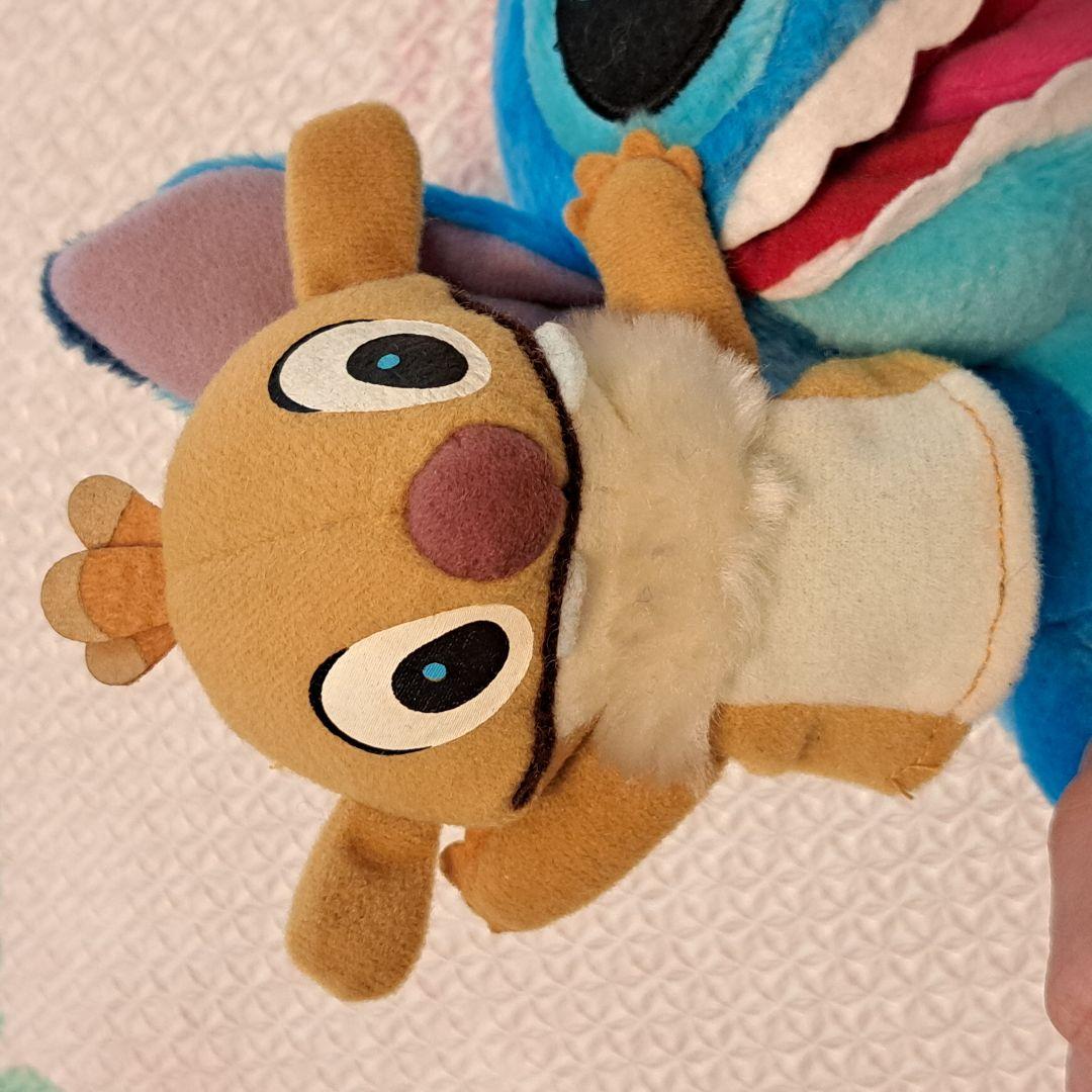 ルーベンのパペットを持ったスティッチのぬいぐるみ　リロ&スティッチ　レア