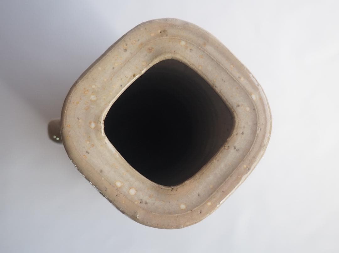 13代（＊14代）坂田泥華造『萩花入』（共箱）山口県指定無形文化財