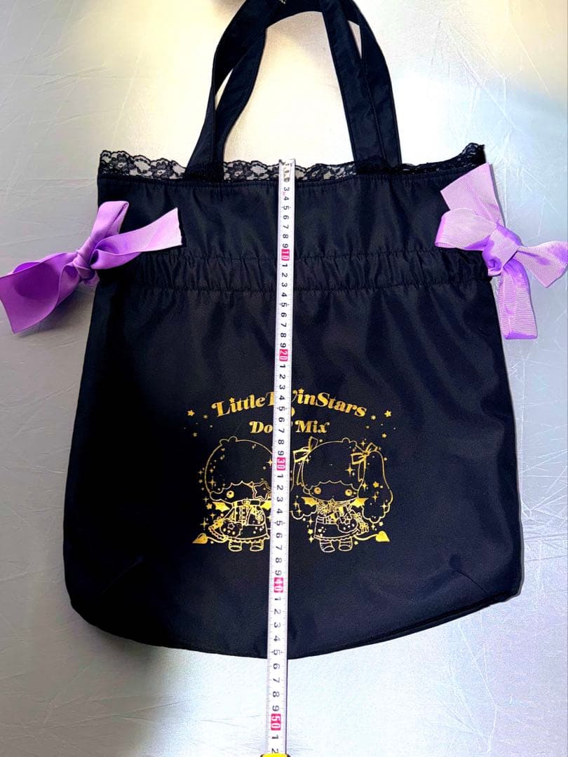 リトルツインスターズ　キキララ Dolly Mixダブルリボントートバッグ