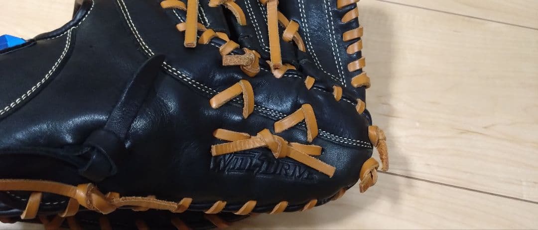 ミズノ 軟式グローブ 黒/茶　ファーストミット