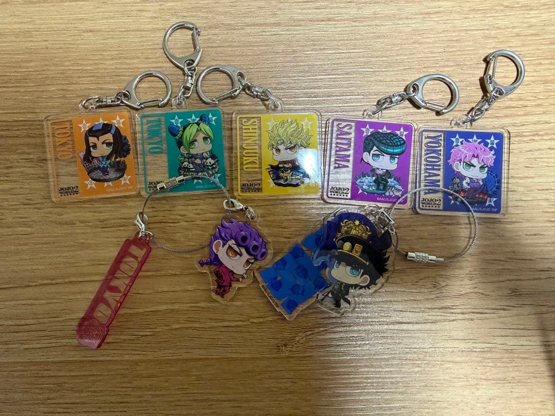 ジョジョの奇妙な冒険 JOJO WORLD 地域限定アクリルキーホルダー まとめ