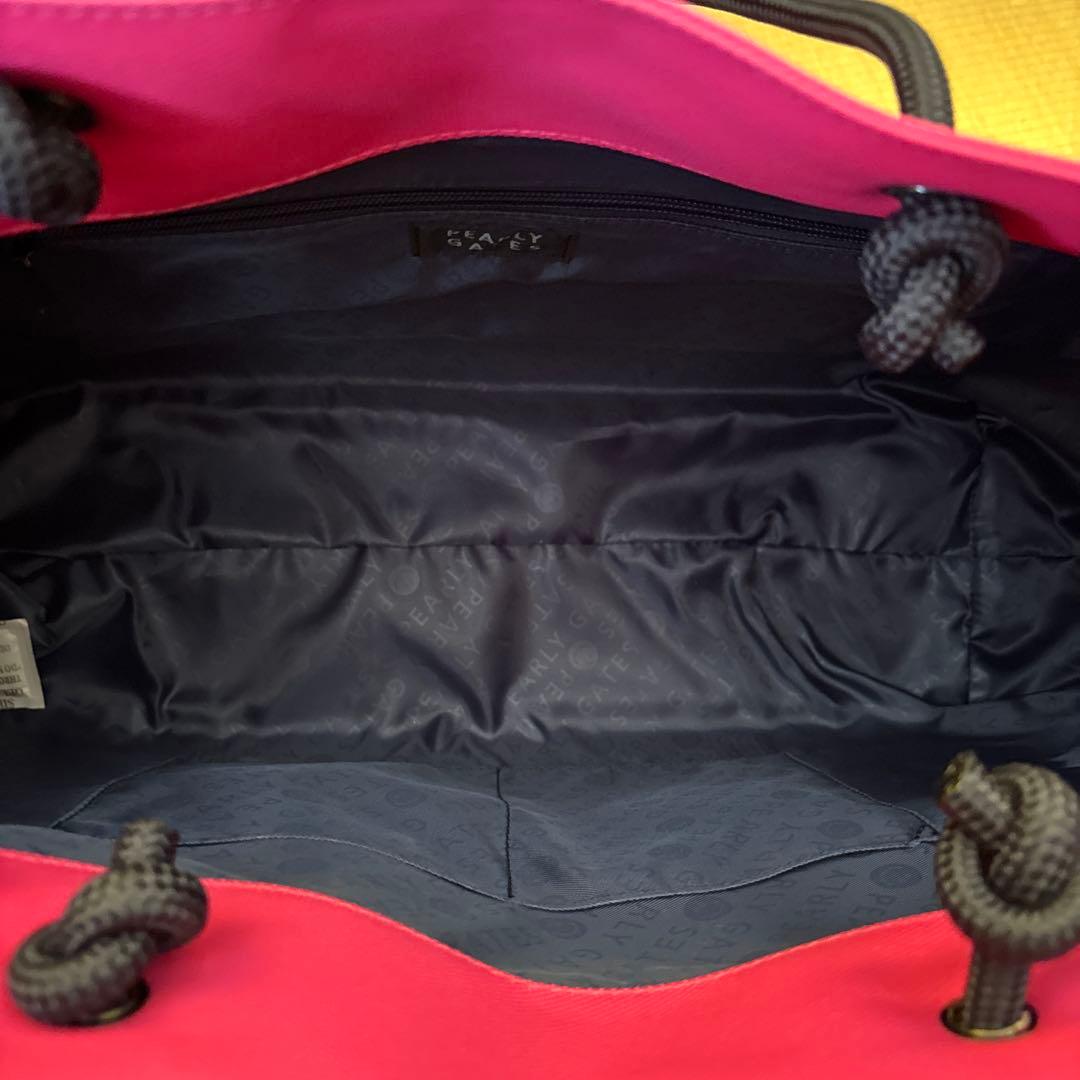 パーリーゲイツ　ロッカーバック ピンク　ショッパー風バック(中)ユニセックス