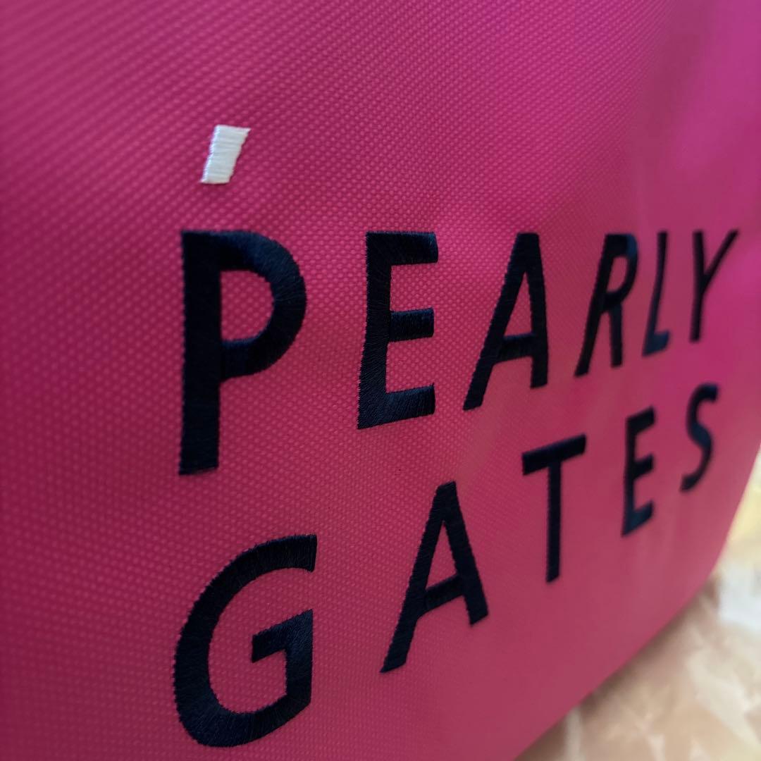 パーリーゲイツ　ロッカーバック ピンク　ショッパー風バック(中)ユニセックス