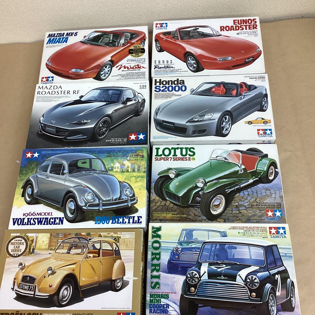 タミヤ 1/24スケール プラモ8点セット モーリス・ミニクーパーなど 未組立品