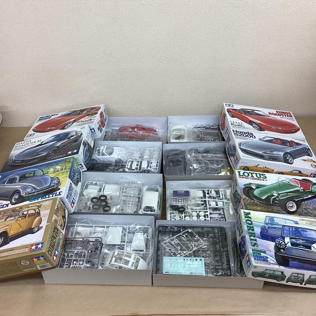タミヤ 1/24スケール プラモ8点セット モーリス・ミニクーパーなど 未組立品