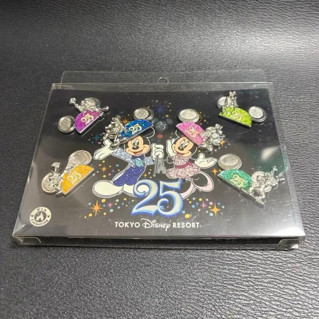ディズニーランド リゾート 25周年記念ピンバッジセット ミッキー ミニー