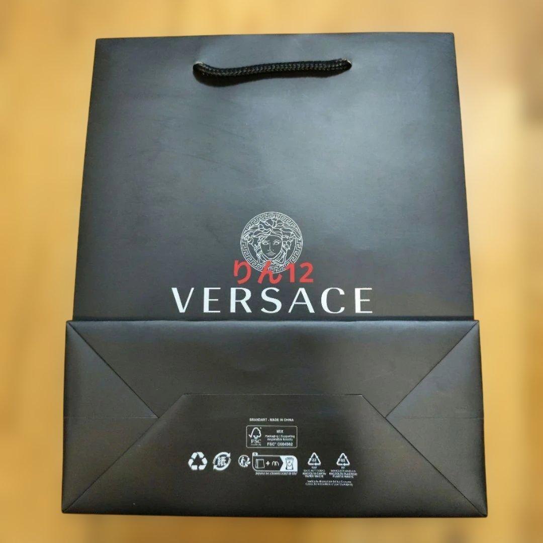 紙袋　ショッパー　VERSACE　ギフト　手提げ　プレゼント　ステッカー　シール