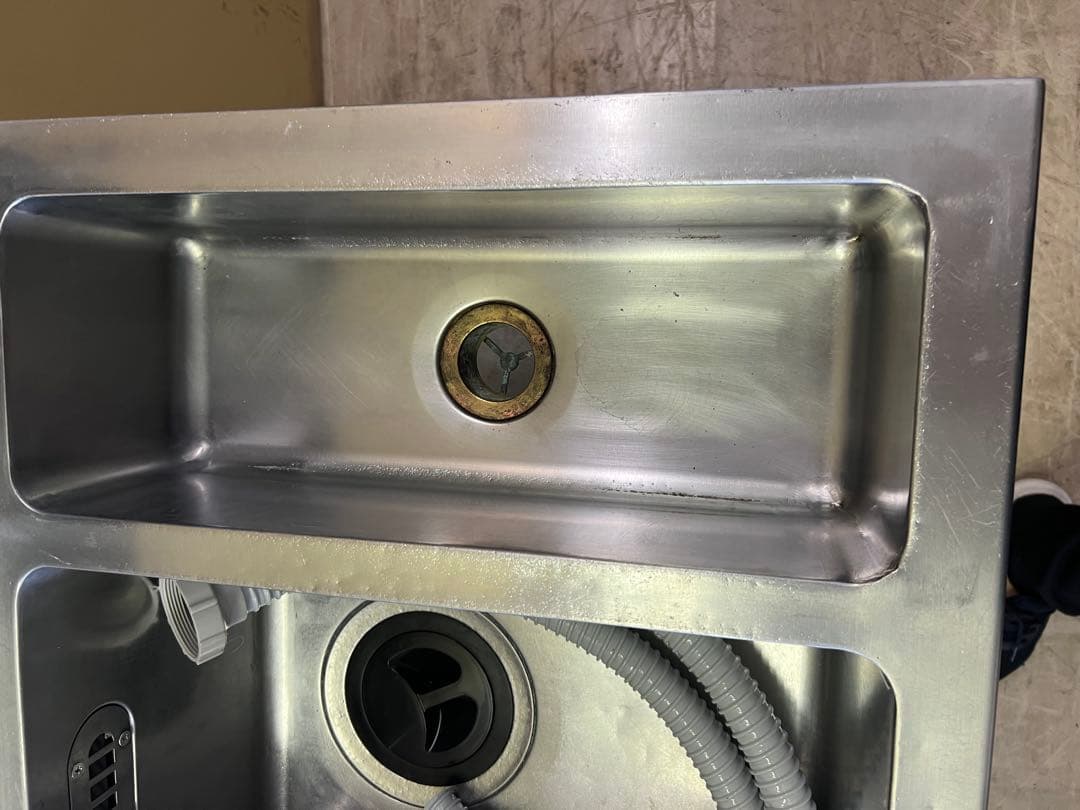 2槽シンクゴミ籠付き 1000x600x780(+145)