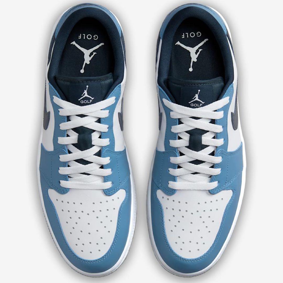 ナイキ ゴルフ ジョーダン 27.5 スニーカー シューズ 靴 青 天然皮革