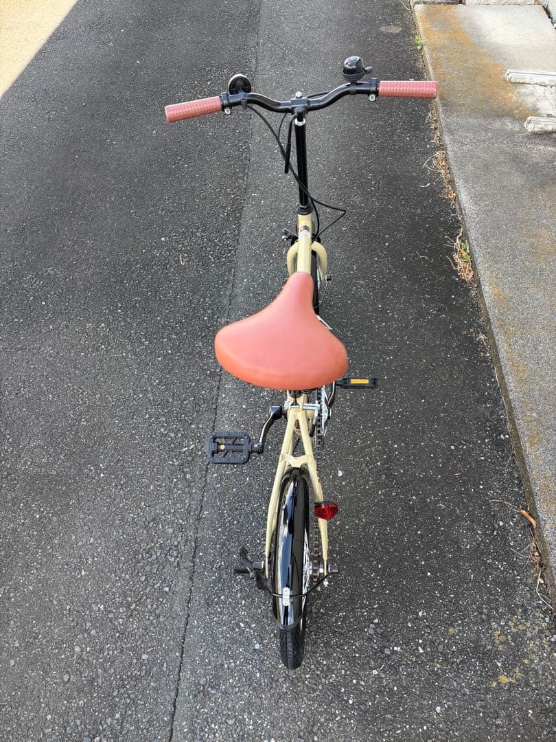 折りたたみ自転車 ベージュ