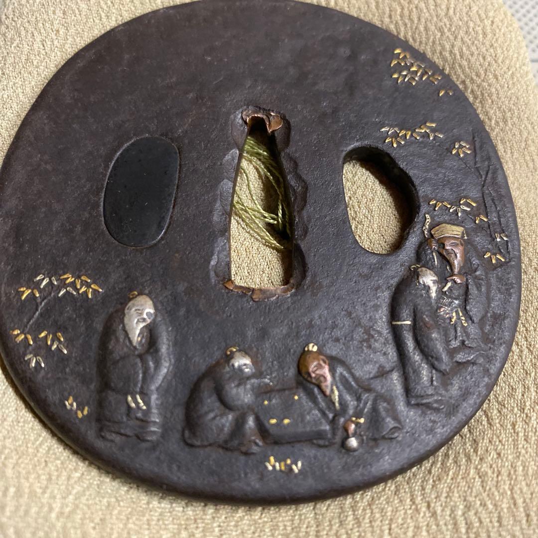 象嵌細工　鍔　大小セット