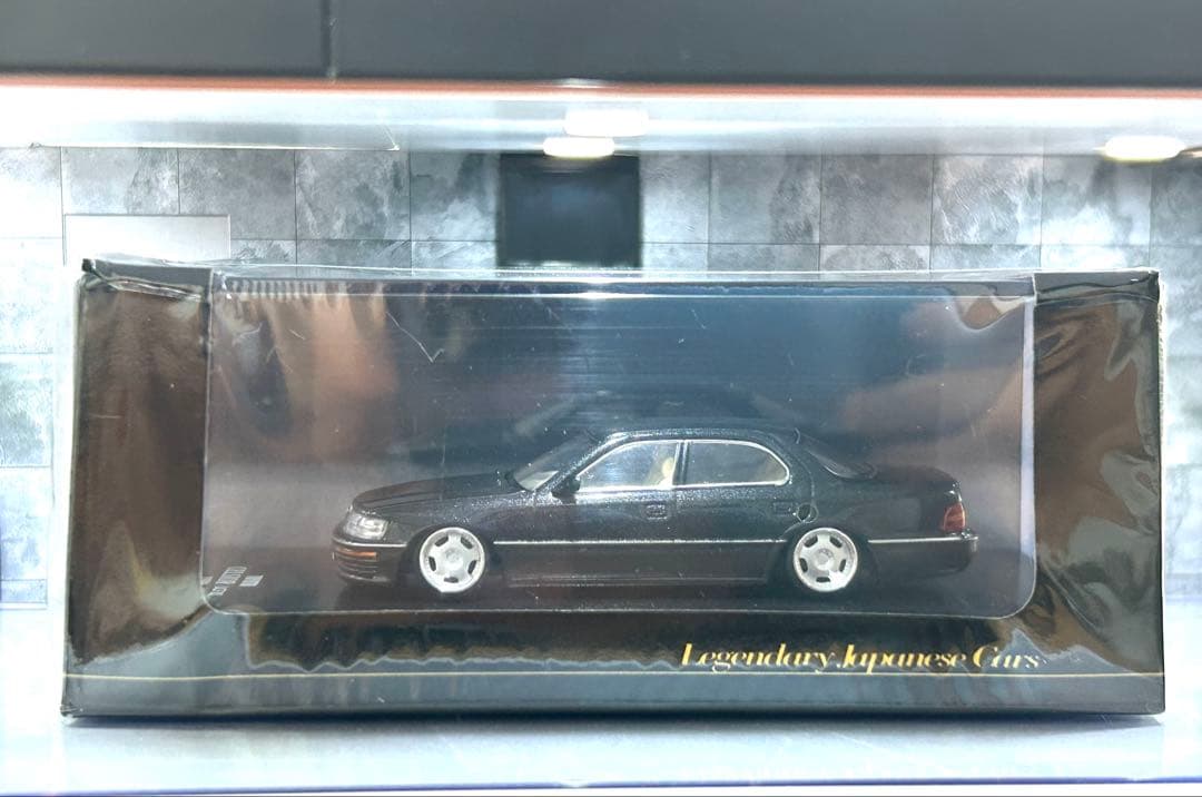 1/64 日本の名車コレクション　トヨタ　セルシオ　改造　ミニカー　改