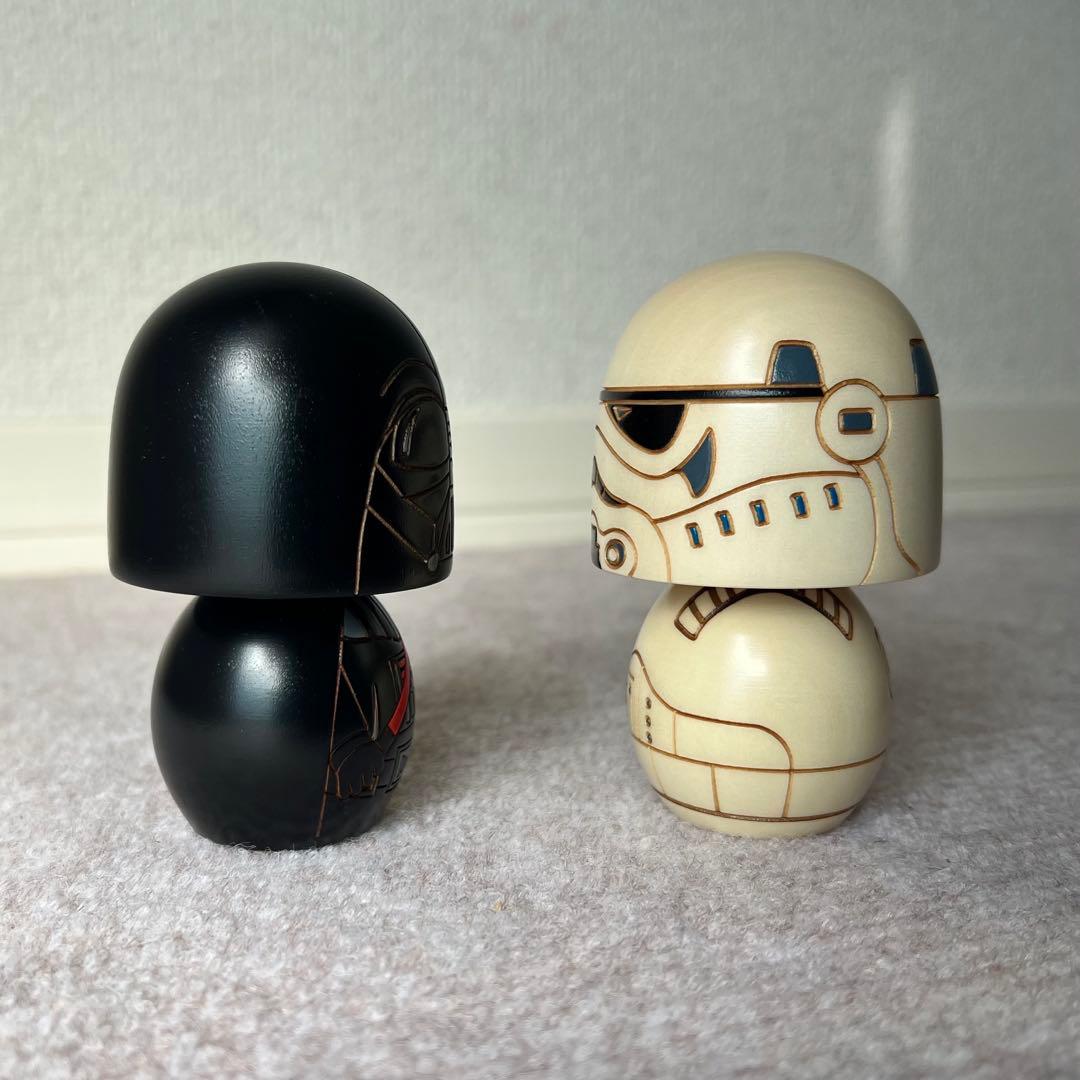 卯三郎こけし　スターウォーズ　ダースベーダー　ストームトリーパー