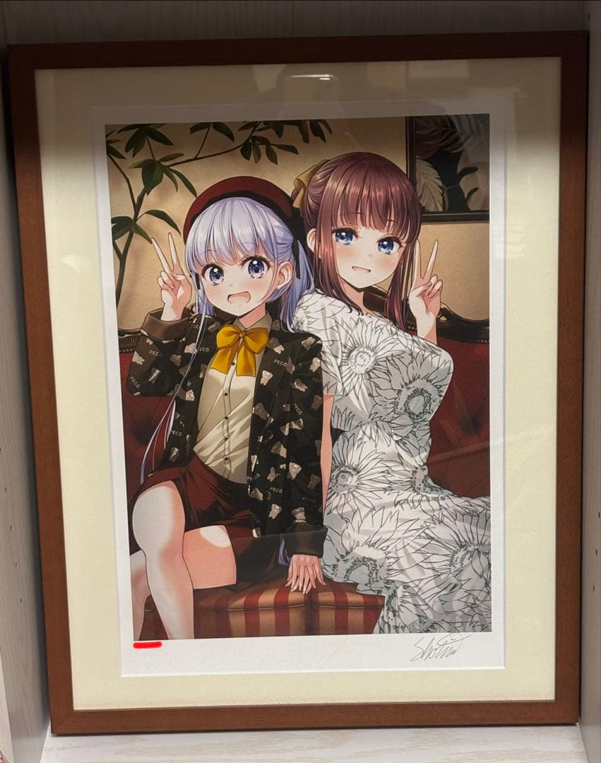 NEW GAME! 直筆サイン入り 描き下ろしアートグラフC