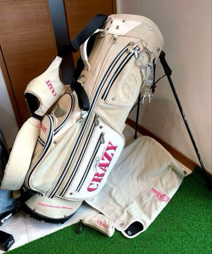 Mino　CRAZY キャディバッグ ホワイト