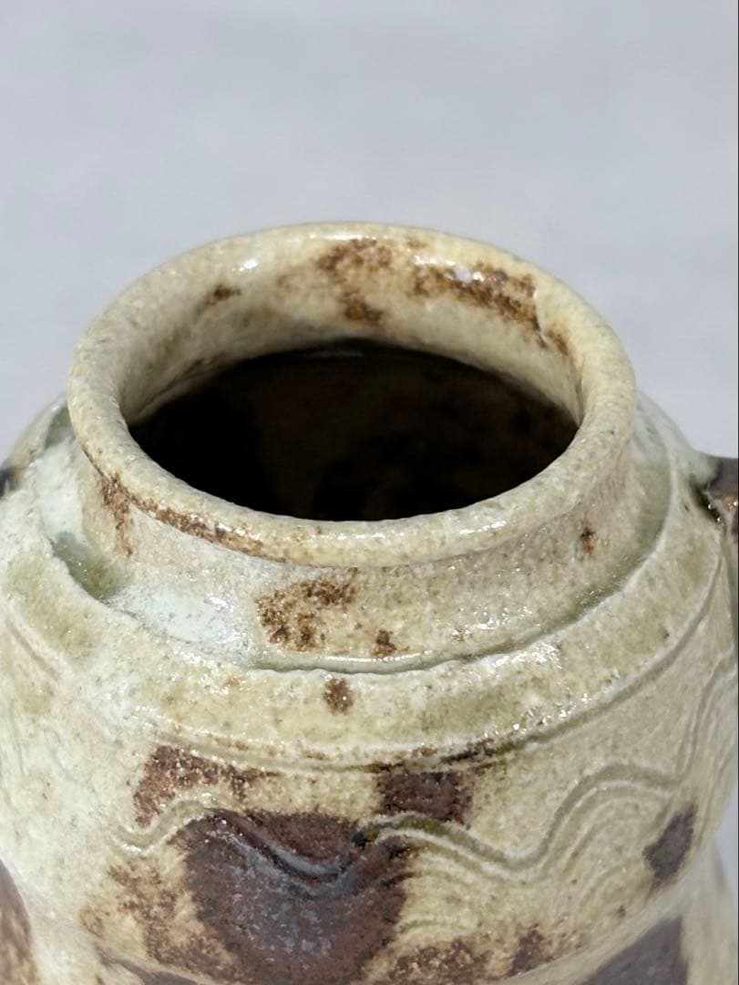 加藤弥右衛門作　美濃伊賀茶入　美品　共箱　茶道具　送料込