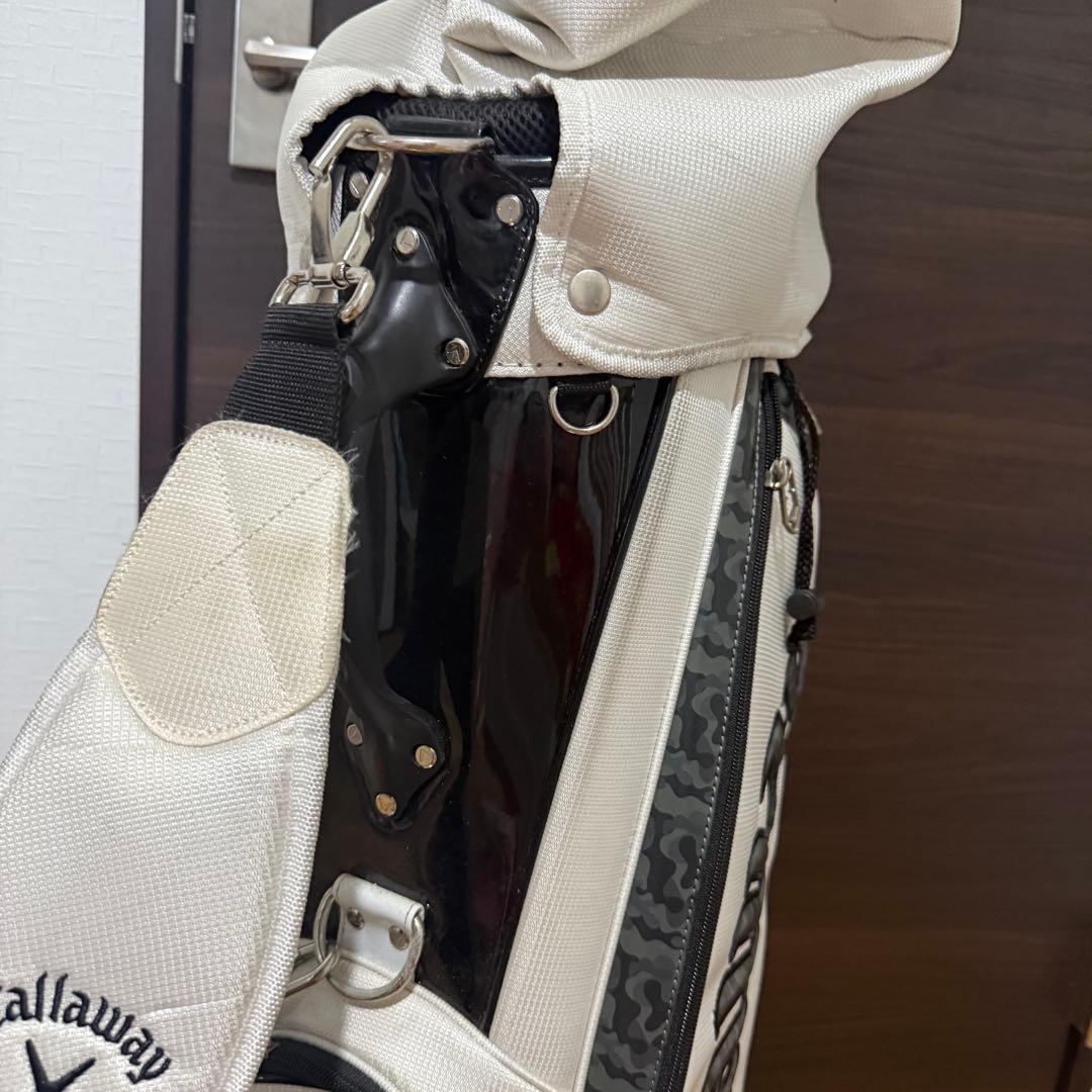 Callaway カモフラ柄 キャディバッグ ゴルフバッグ ホワイト ブラック