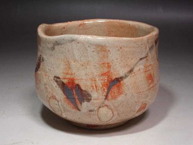 ☆　加藤唐九郎　志野茶碗　「松雪」　温もりを感じる一品です☆y548