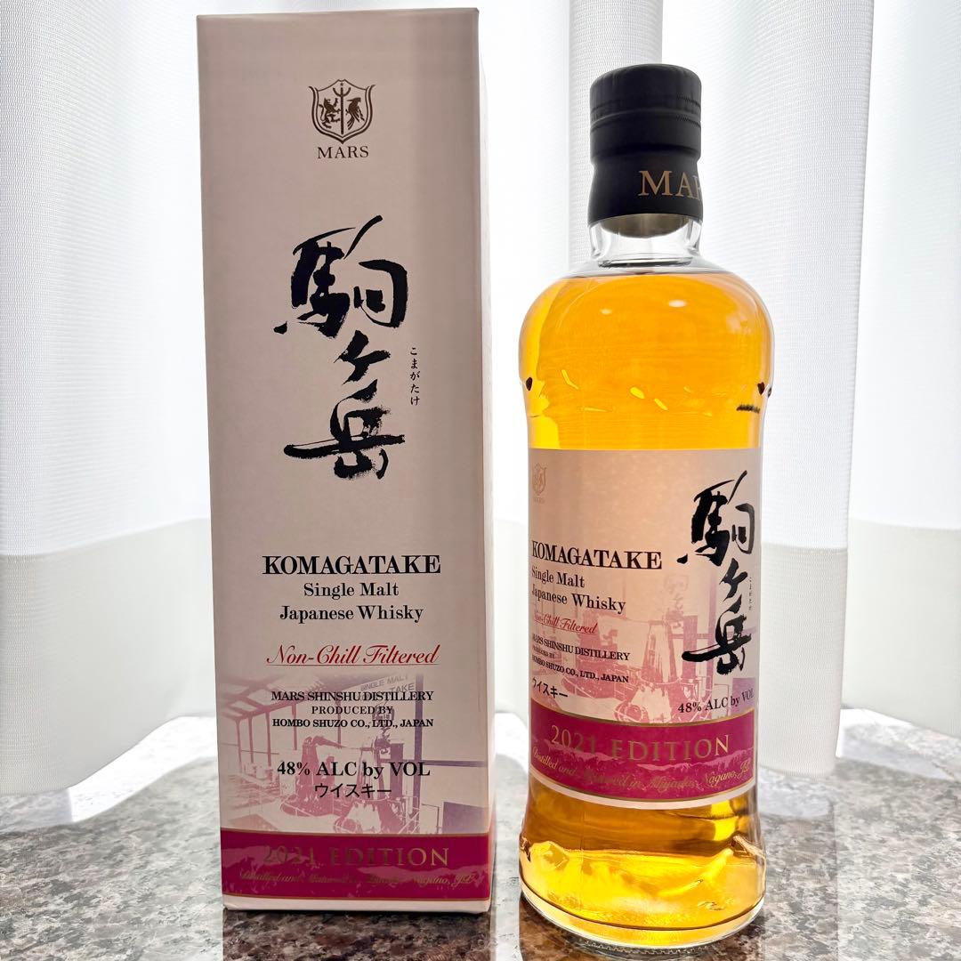 【新品未開封・箱付き】シングルモルト駒ヶ岳 2021エディション/マルス