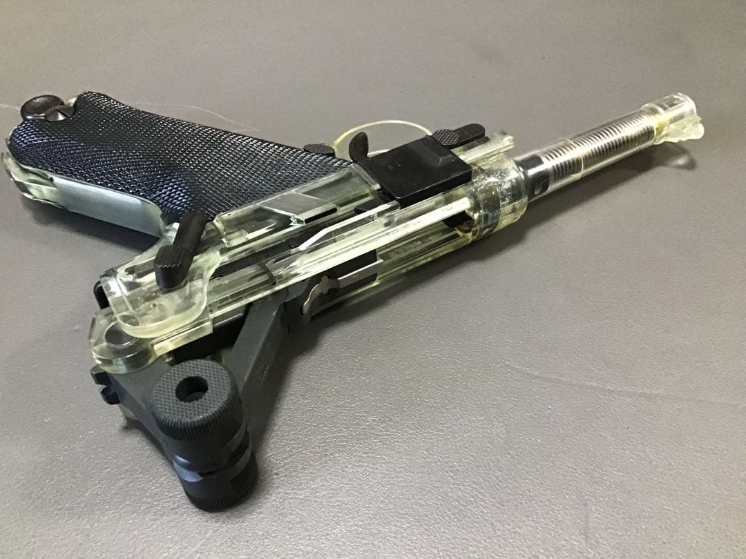 タナカ P08 スケルトン マガジン2個＋ブラックグリップ＋ハードケース付