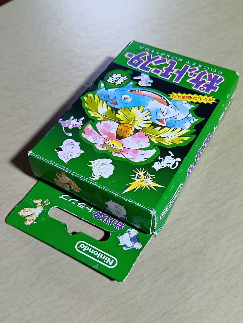 ポケモン トランプ 緑 初代 美品 (札54枚 ポケモン名簿入り 説明付)