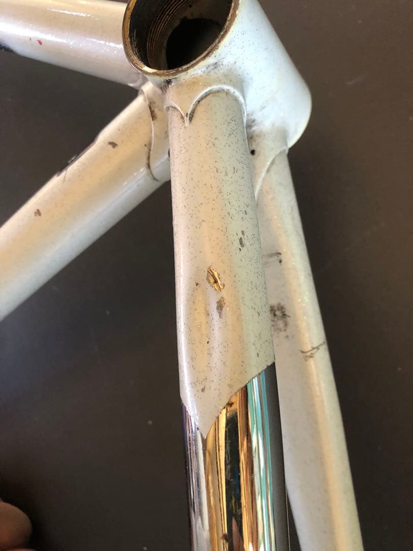 MAKINO マキノ　フレーム　競輪　njs刻印 bb無し　凹みあり？