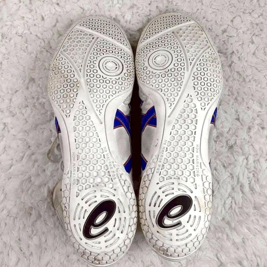 美品 28㎝◎asics アシックス レスリングシューズ ボクシングシューズ 白