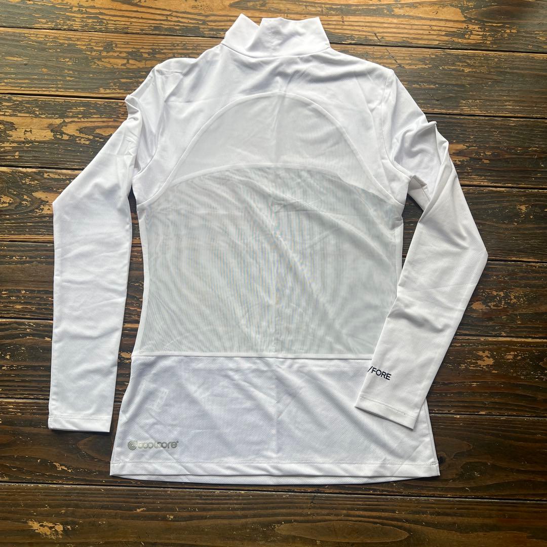 G/FORE ハイネックメッシュシャツ ホワイト