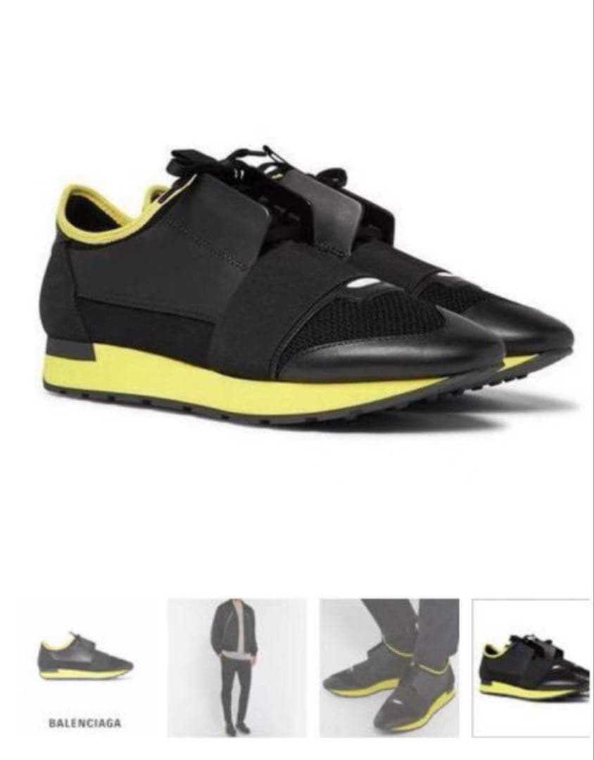 BALENCIAGA ランナー ブラック/イエロー 39