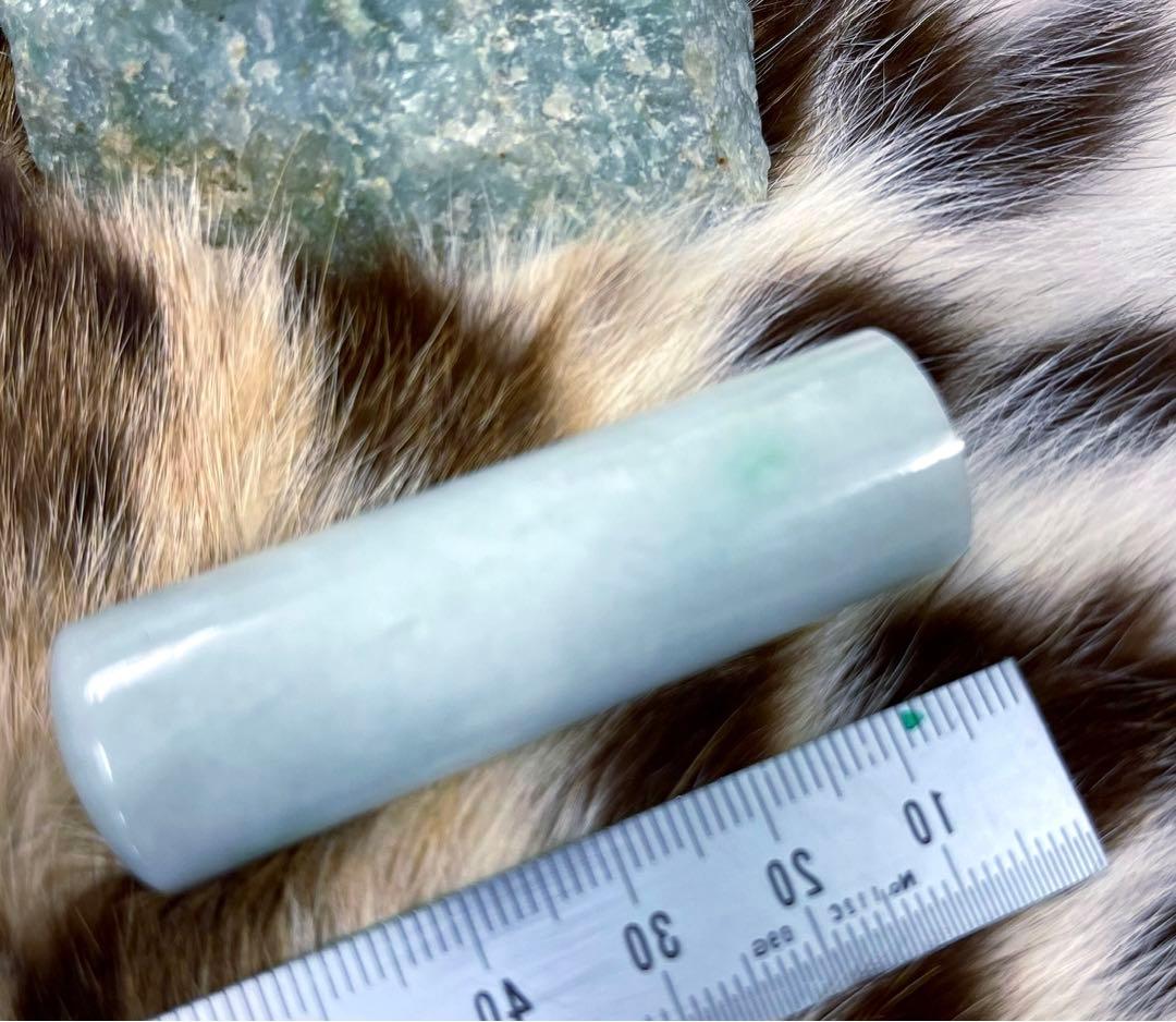 糸魚川市産翡翠　印材／　銀行印　　／GAKE FUR 日本製