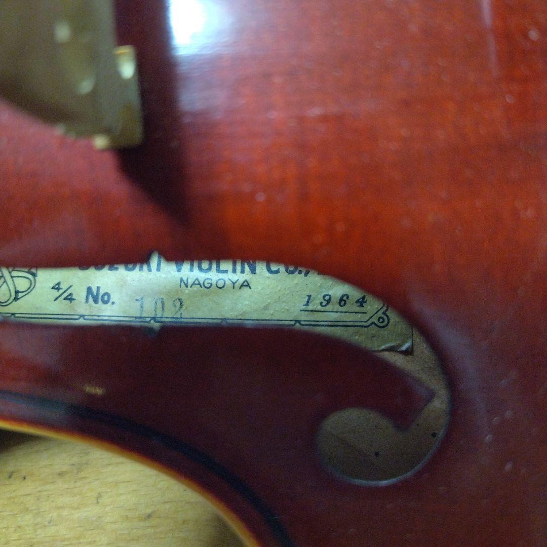 ♥大特価♥スズキバイオリン4/4 NO．102♥弓、ケース、松脂付き