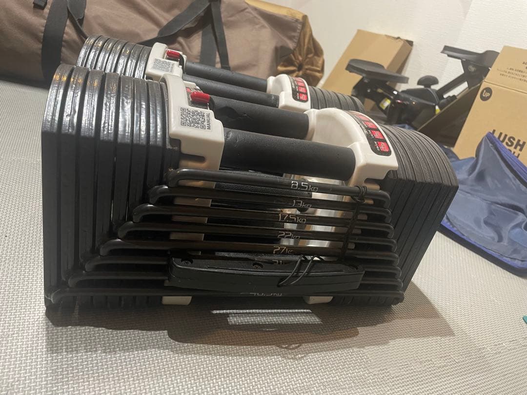 【FIELDOOR】パワーブロック2個セット　可変式ダンベル 最大40kg