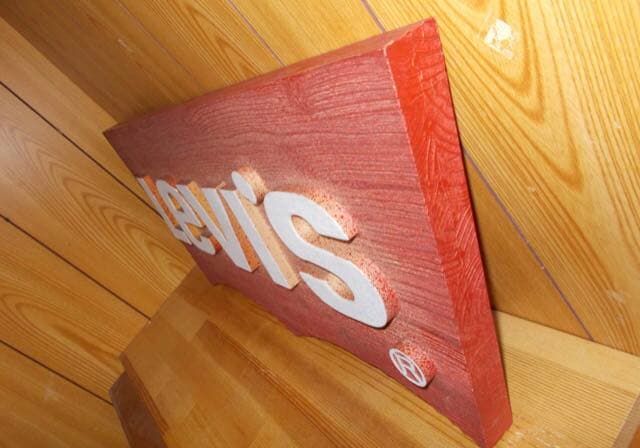 リーバイス・木製看板・店頭用非売品リーバイス木製看板