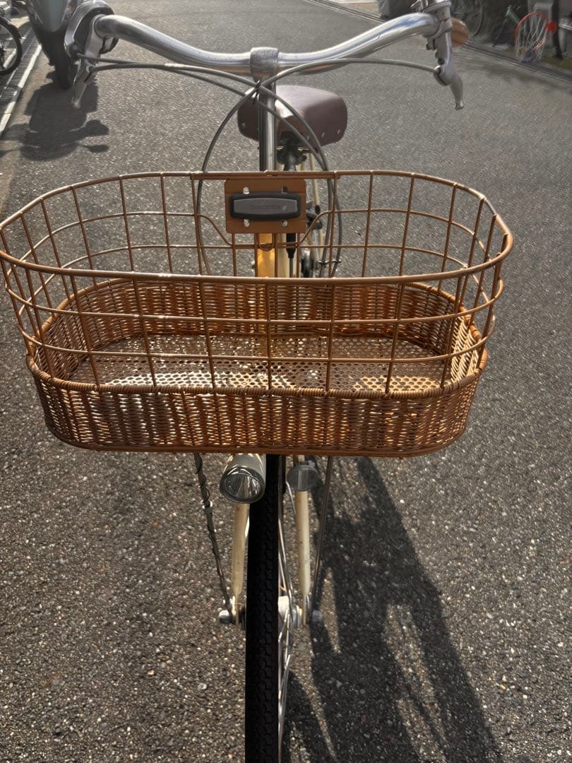 引き取り　ブリヂストン　自転車　本体　カジュナ　ベージュ