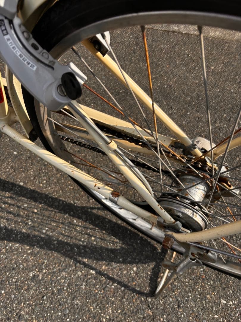 引き取り　ブリヂストン　自転車　本体　カジュナ　ベージュ