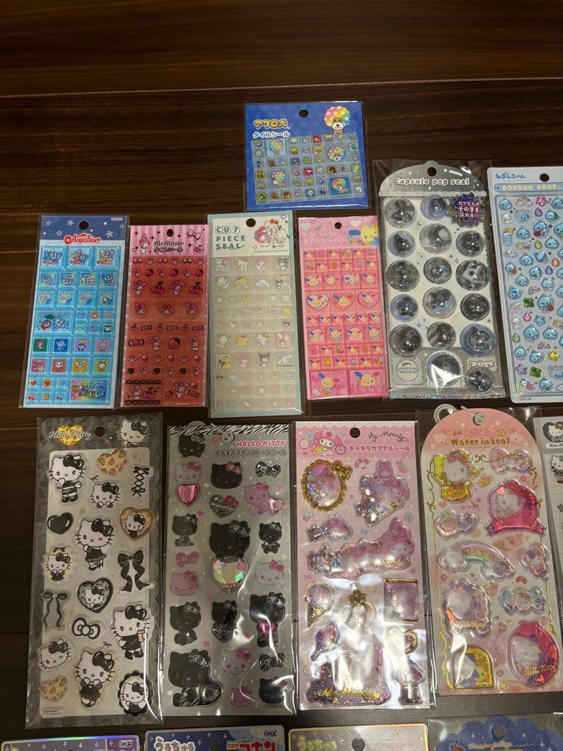 ボンボンドロップシール　しずくちゃん　うるちゅるシール　ウォーターシール　タイル