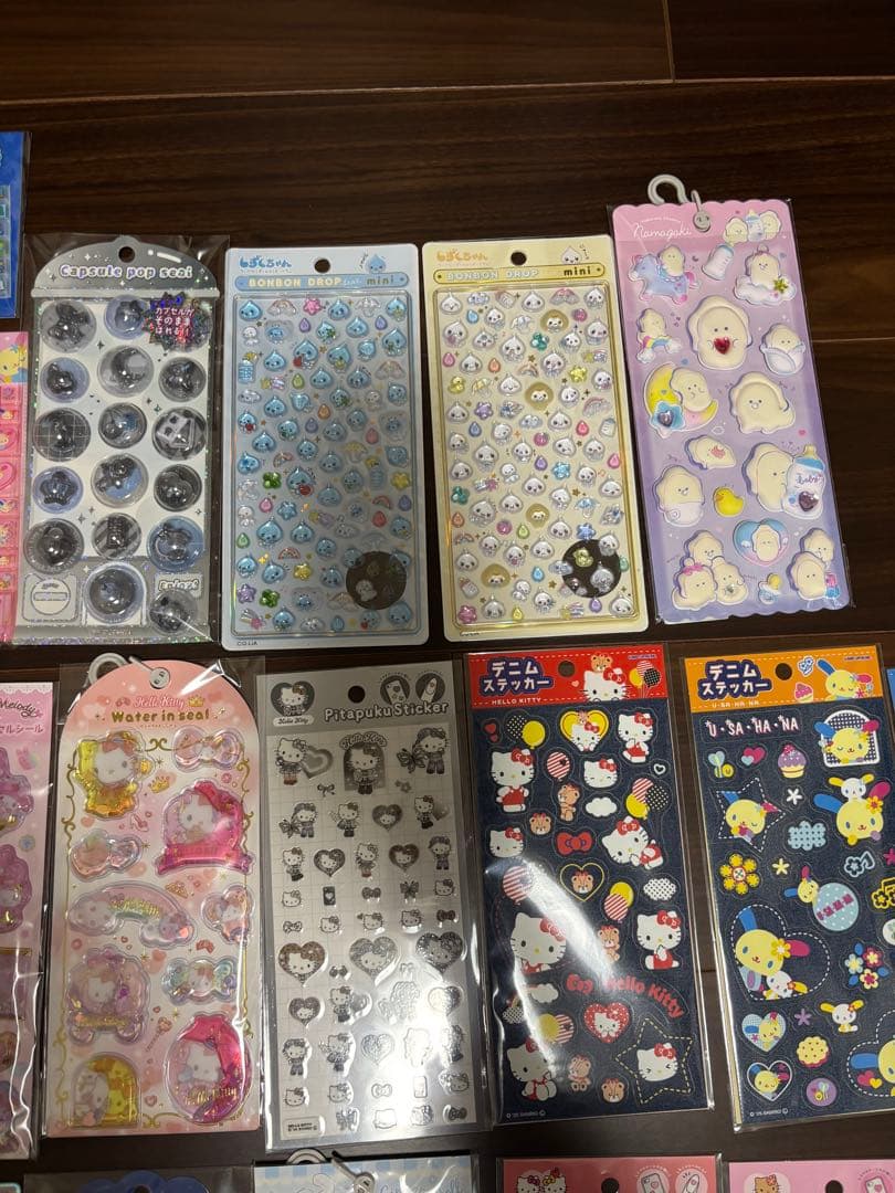 ボンボンドロップシール　しずくちゃん　うるちゅるシール　ウォーターシール　タイル