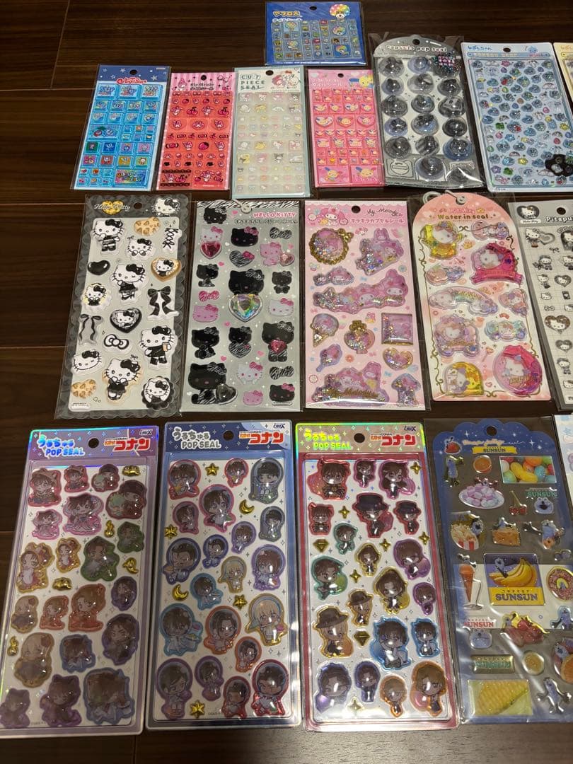 ボンボンドロップシール　しずくちゃん　うるちゅるシール　ウォーターシール　タイル