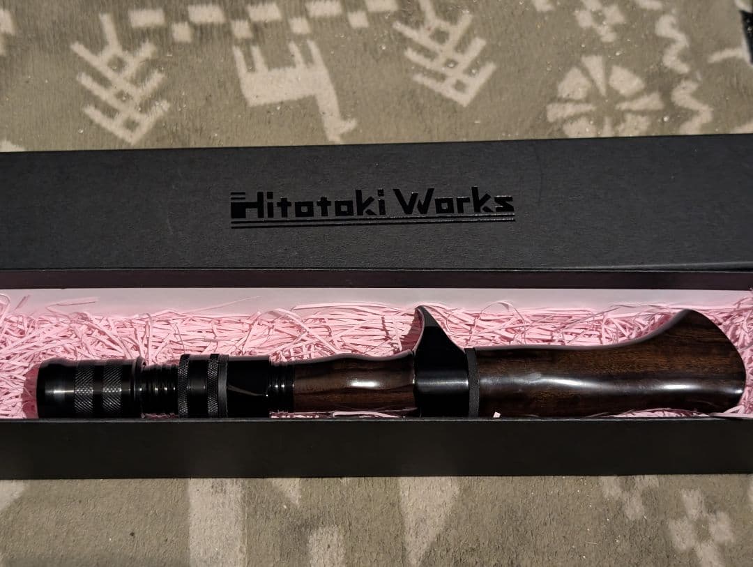 値下げ不可値下げ予定無し完売　ヒトトキワークス　黒壇ガングリップ奇跡の未使用品