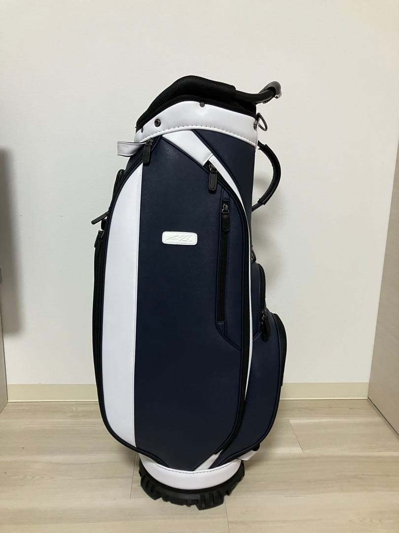 【新品未使用】AXEL ゴルフバッグ ネイビーホワイト
