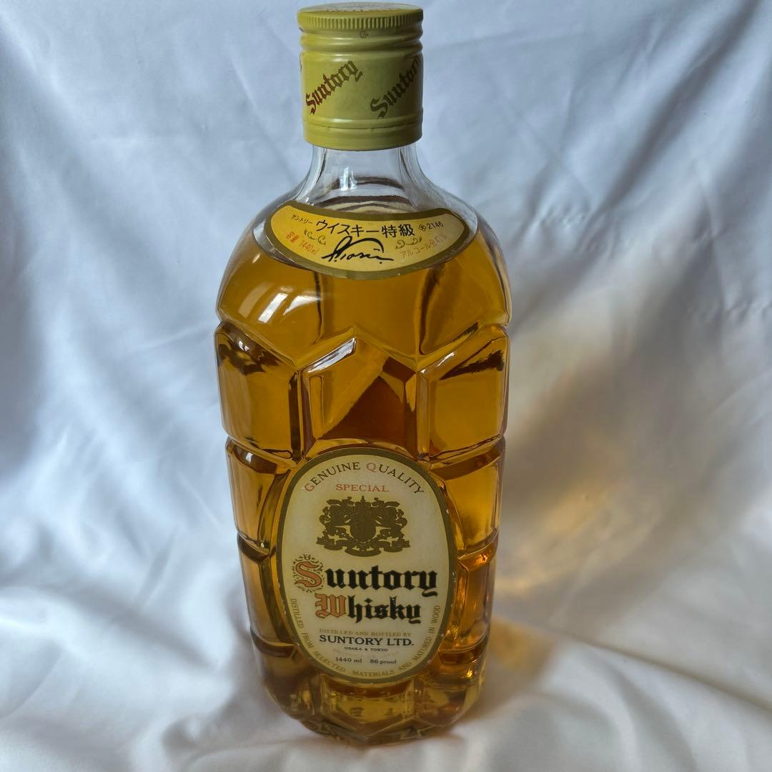 【古酒　希少レア浜通記載　特級表示】1440ml サントリー ウイスキー角瓶