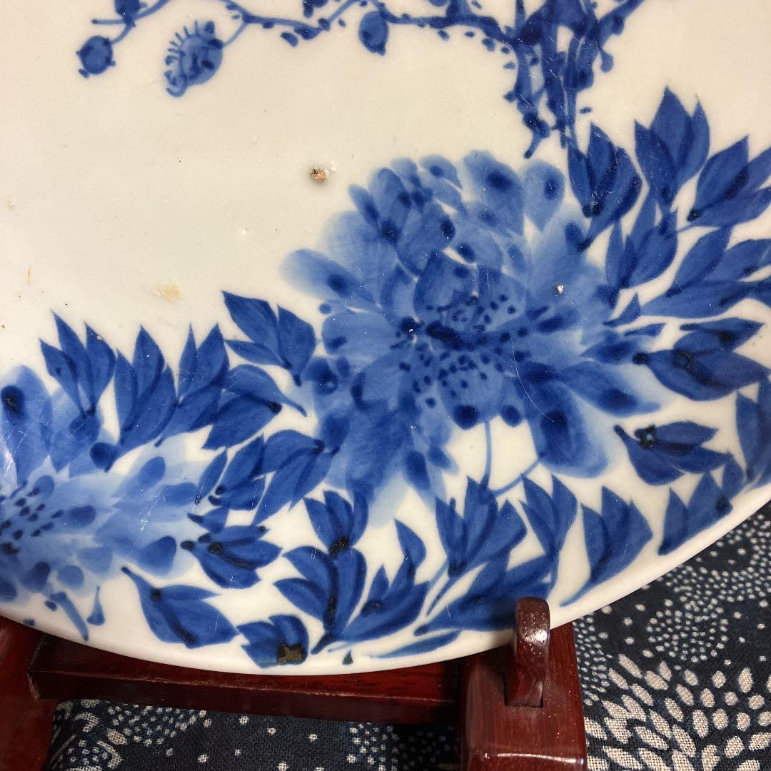 古伊万里　牡丹と梅　古美術