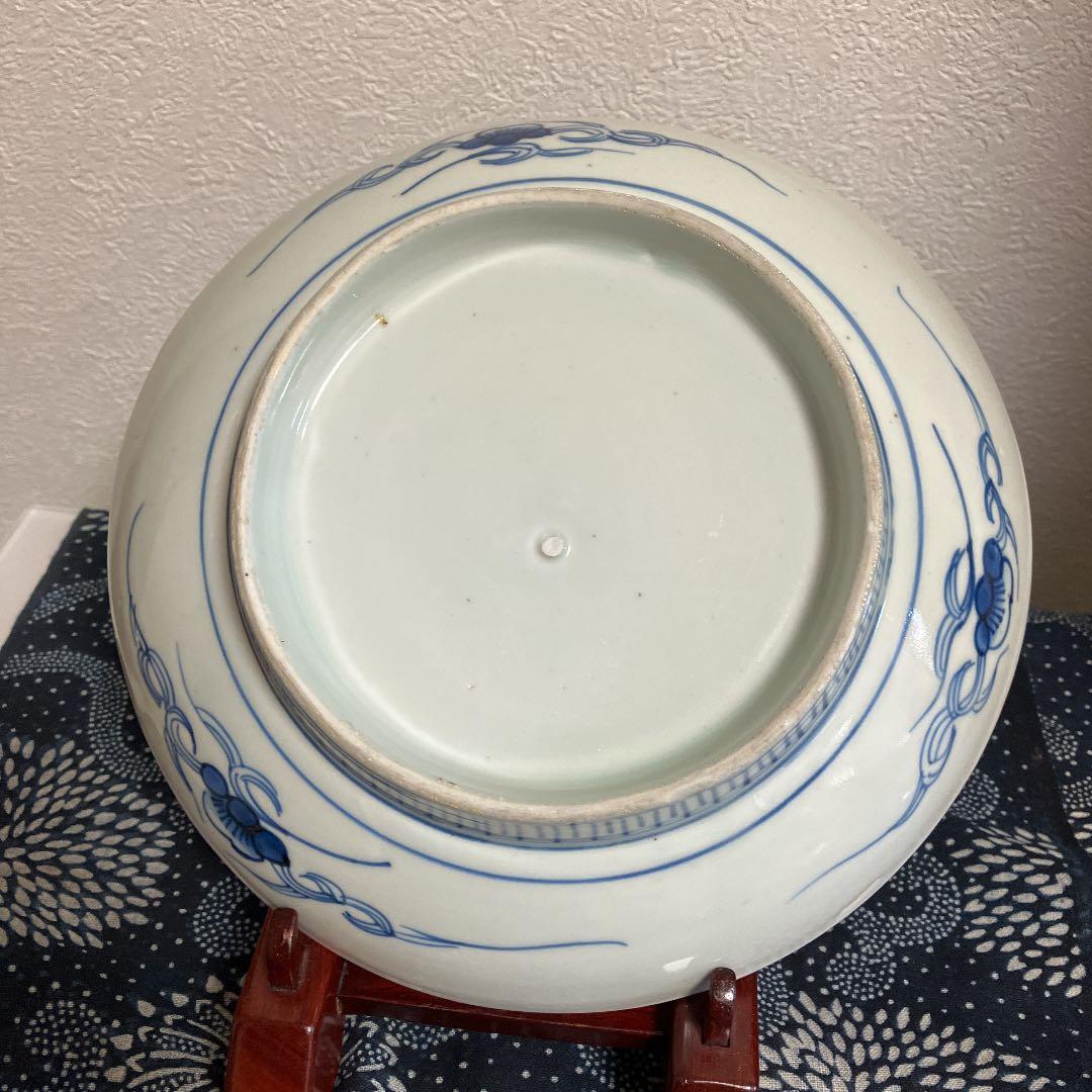 古伊万里　牡丹と梅　古美術