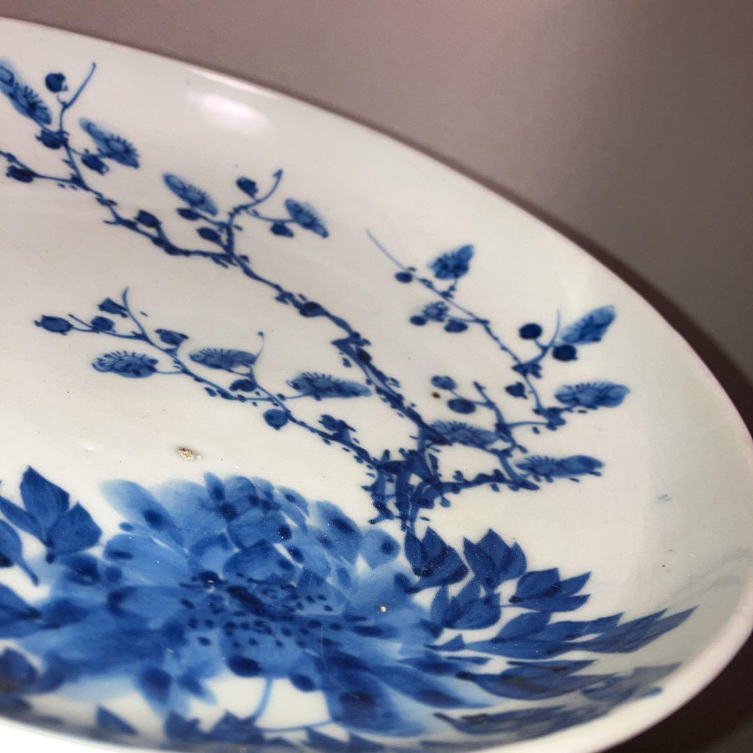 古伊万里　牡丹と梅　古美術