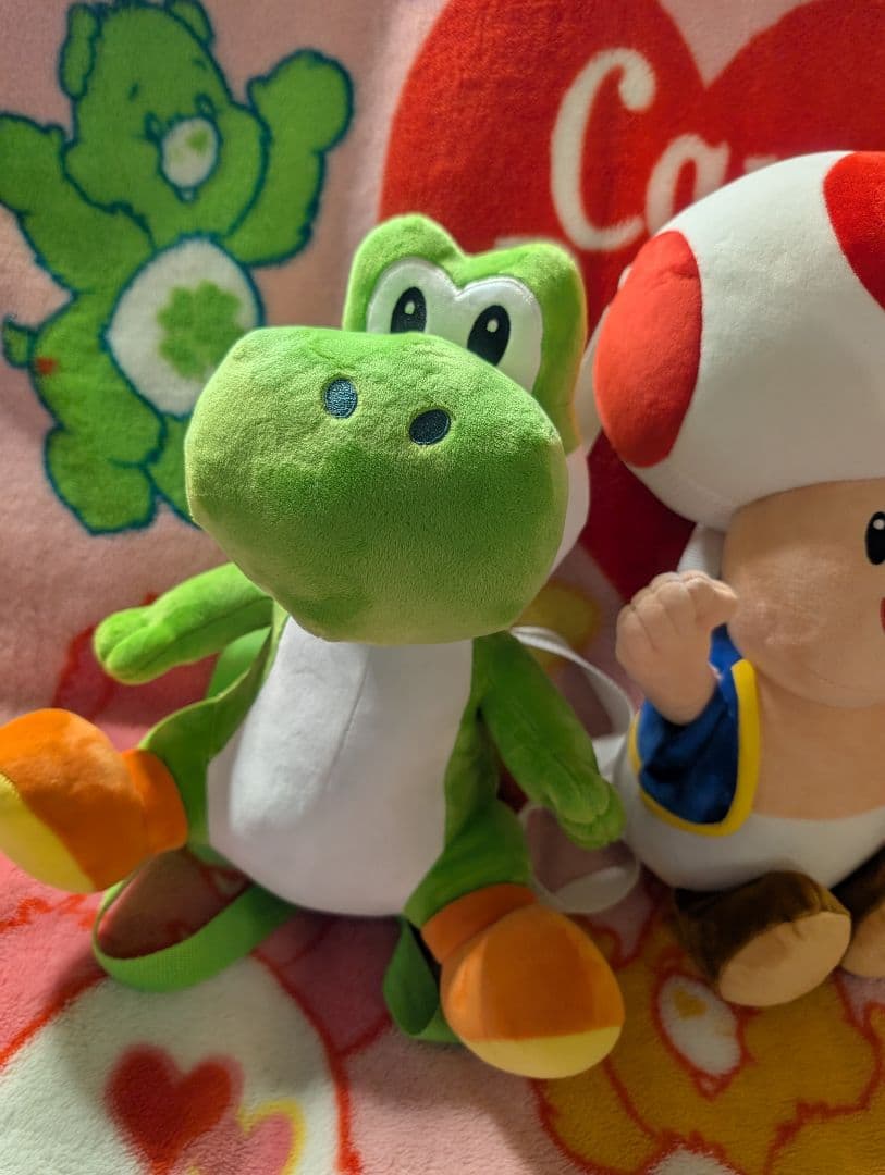 ユニバ　USJ　ヨッシー　キノピオ　　ぬいぐるみリュック　セット