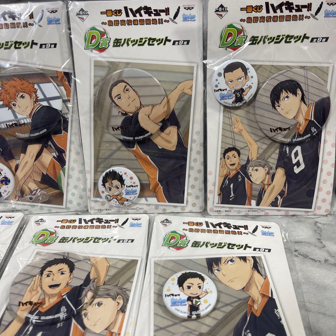 一番くじ ハイキュー!! ～ 烏野高校練習開始!! ～ D賞 缶バッジセット