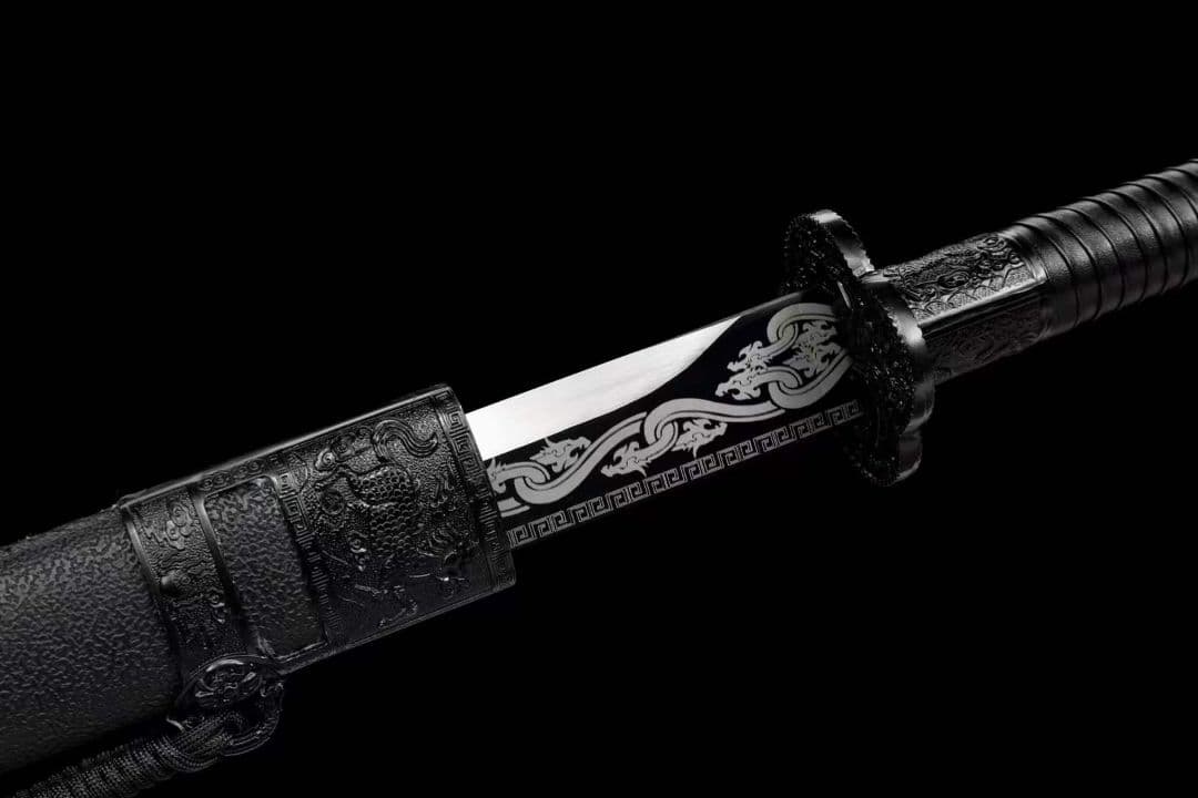 『黒龍唐横刀』 古兵器 武具　刀装具　日本刀　模造刀 居合刀 長尺