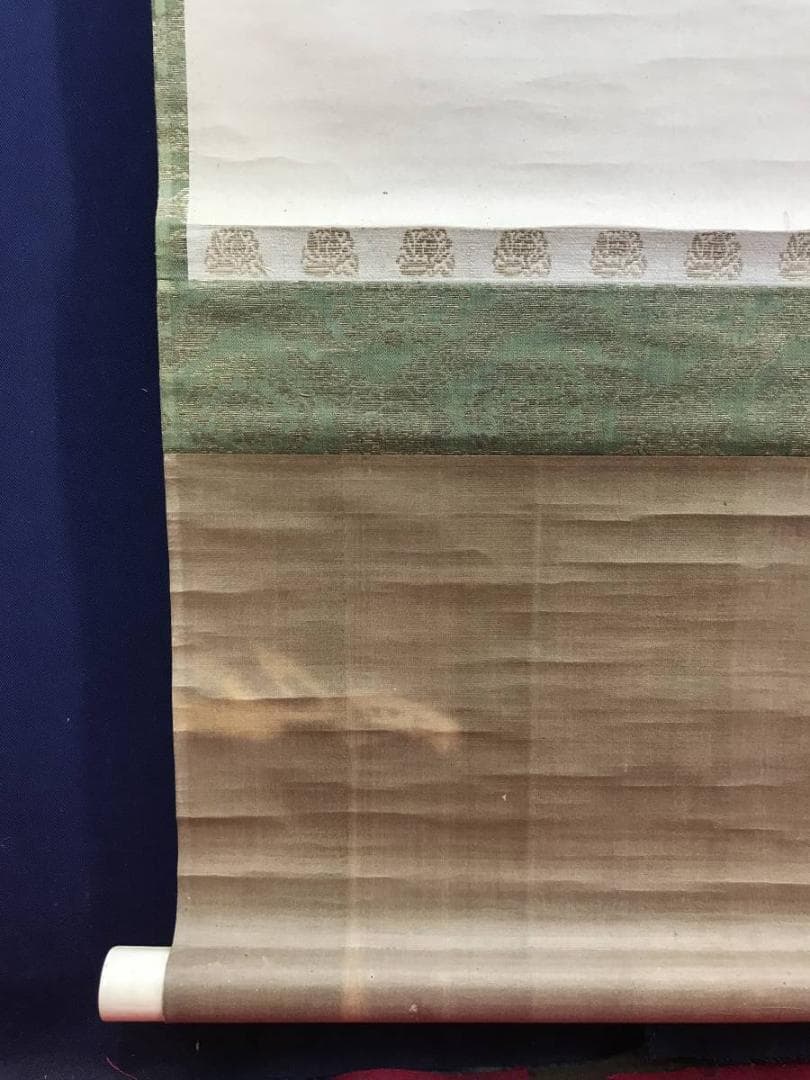 真作/狩野岑信/桃仙人花鳥図/東方朔/尾長鳥図/三幅対/名家伝来/AE-205