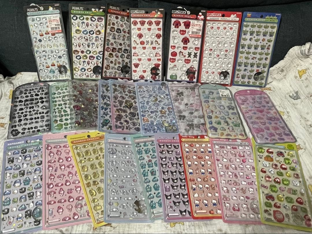 ボンボンドロップシール　まとめ売り　うるちゅる　コットンパフィー