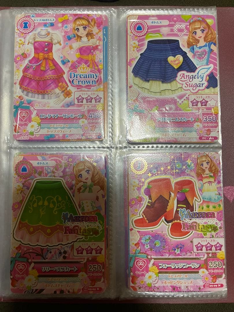 アイカツカードセット（青髪・赤髪キャラクター）